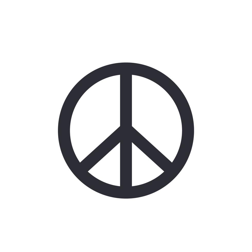 peace sign isolated on white vector