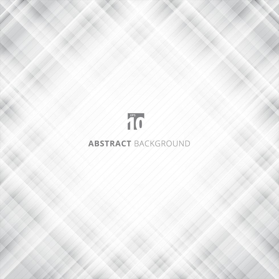 Abstract lines diagonal striped pattern with gray and white stripes vector