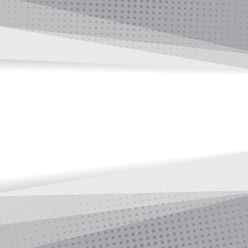 Abstract design halftone white and grey background vector