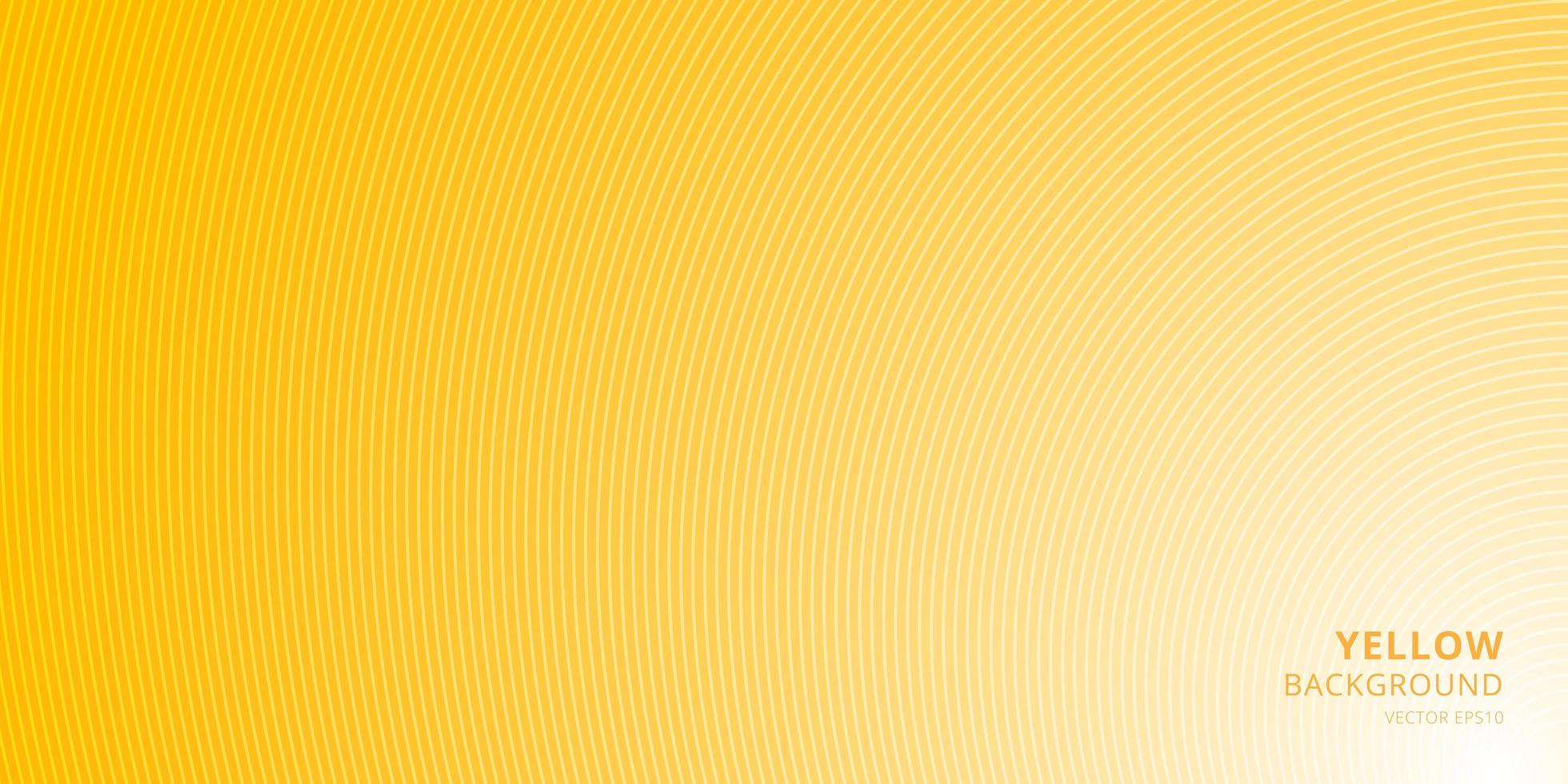 Smooth light yellow background curved lines pattern texture vector