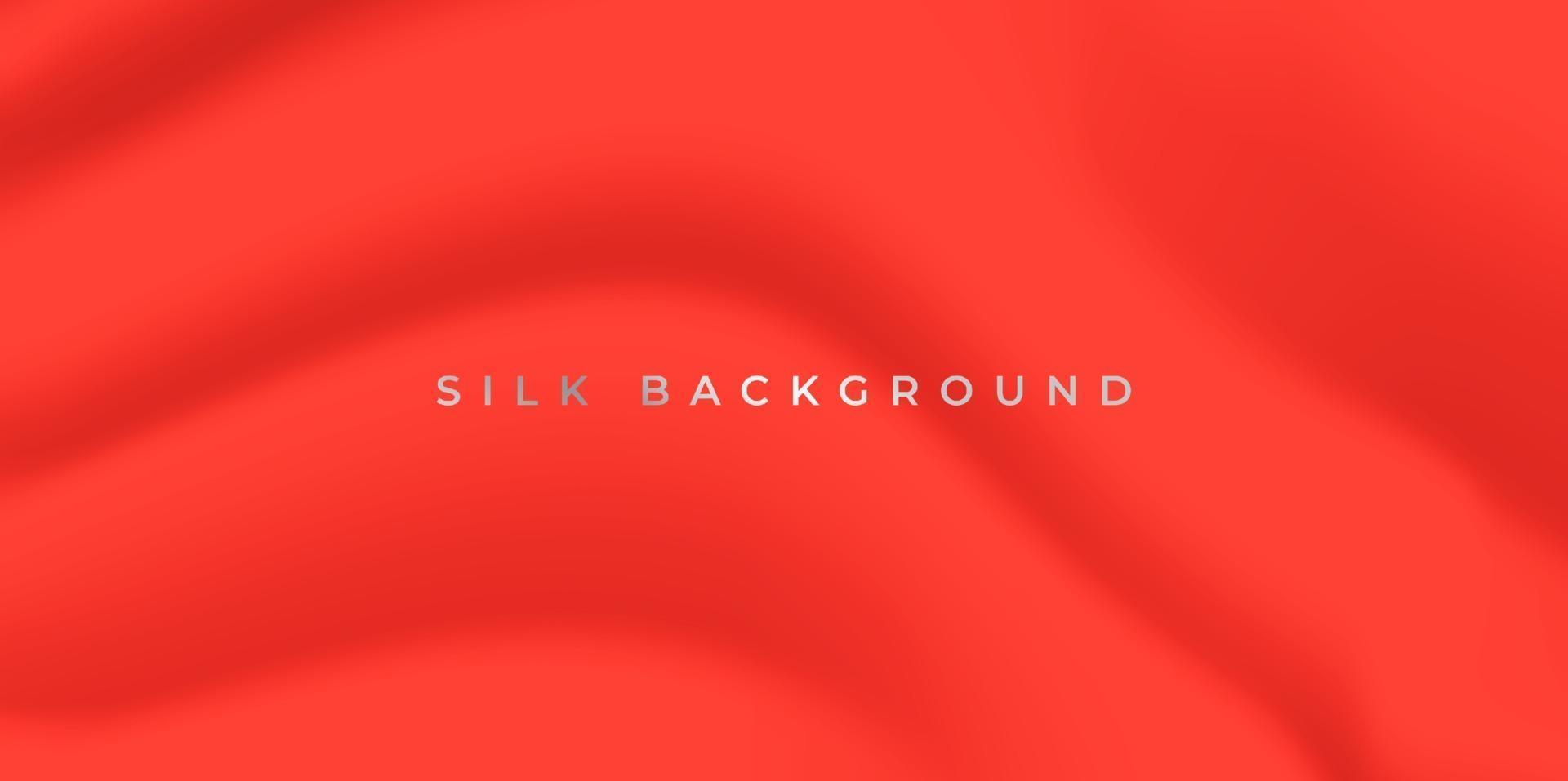 Minimalist modern and elegant red silk cloth background vector