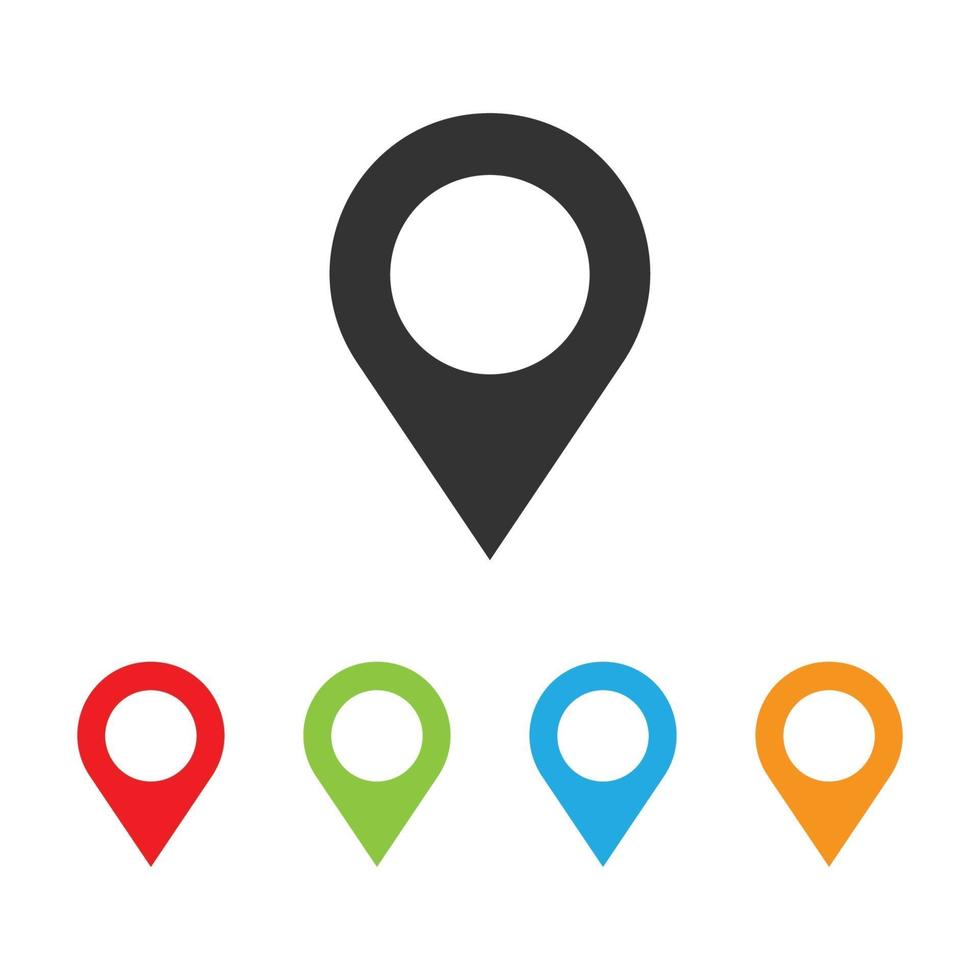 vector illustration of location icon. map pointer symbol