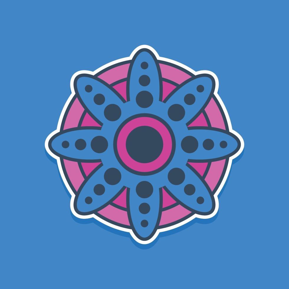 imágenes de vector de ilustración de mandala moderno simple