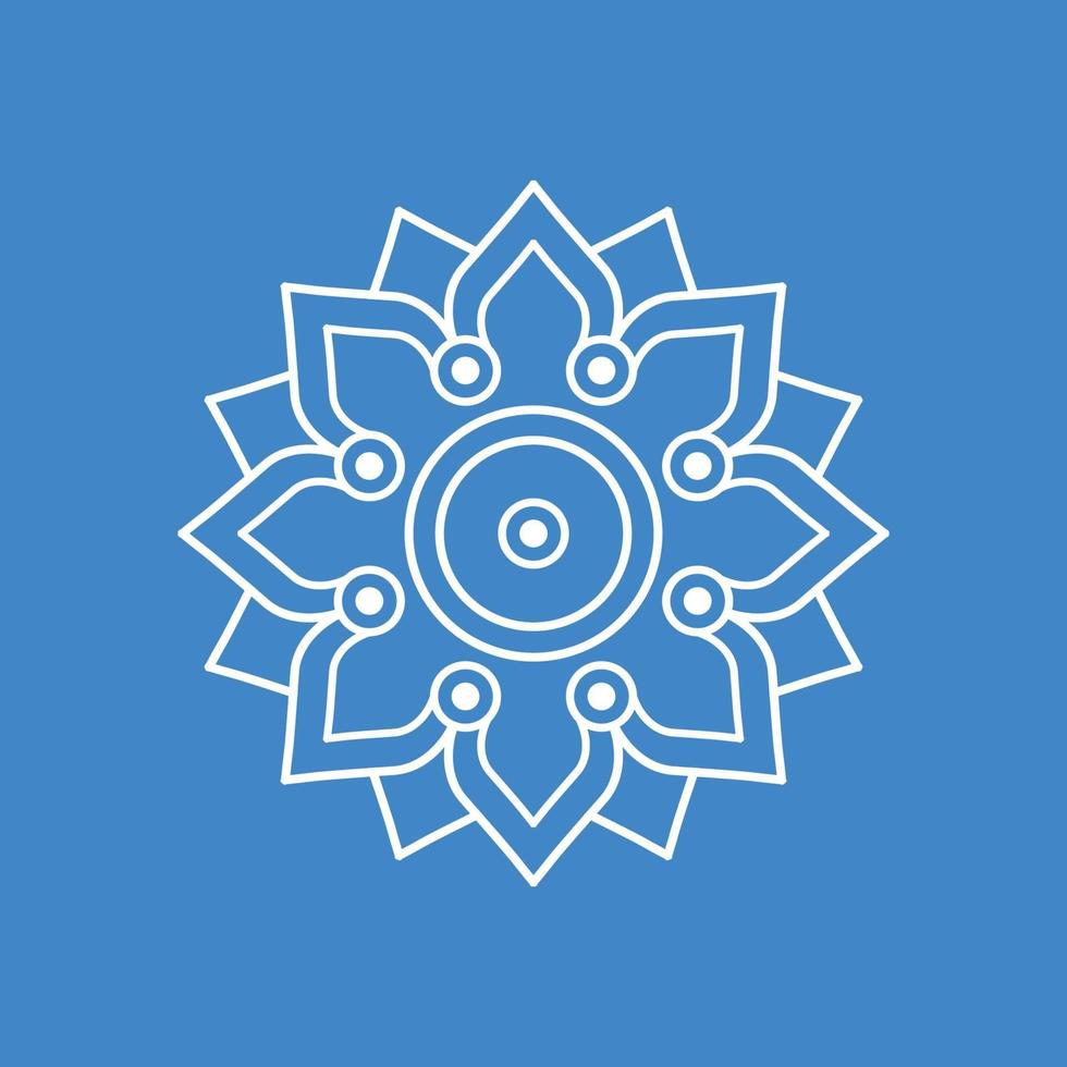 a simple modern mandala illustration vector images