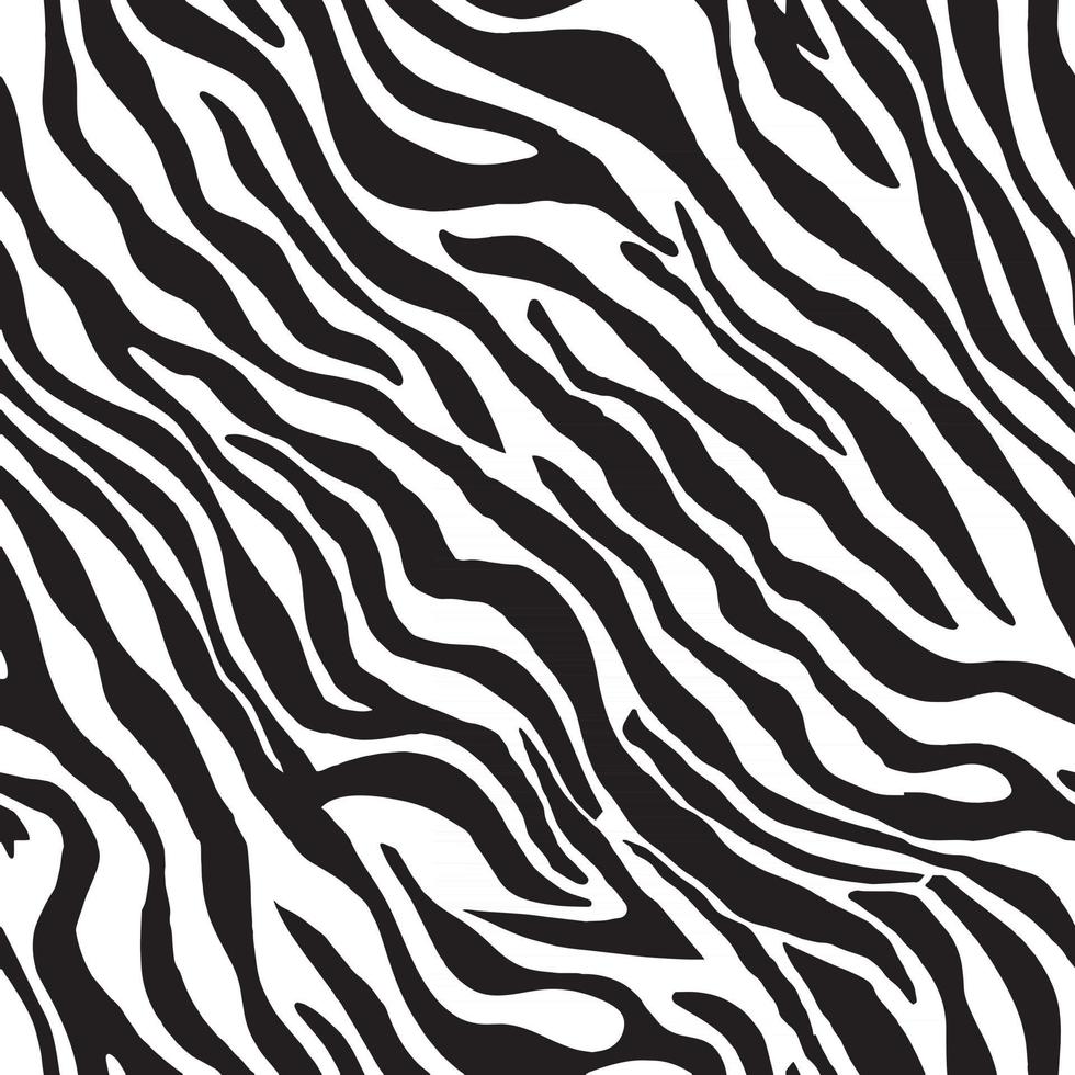 Modern Zebra skin seamless pattern vector