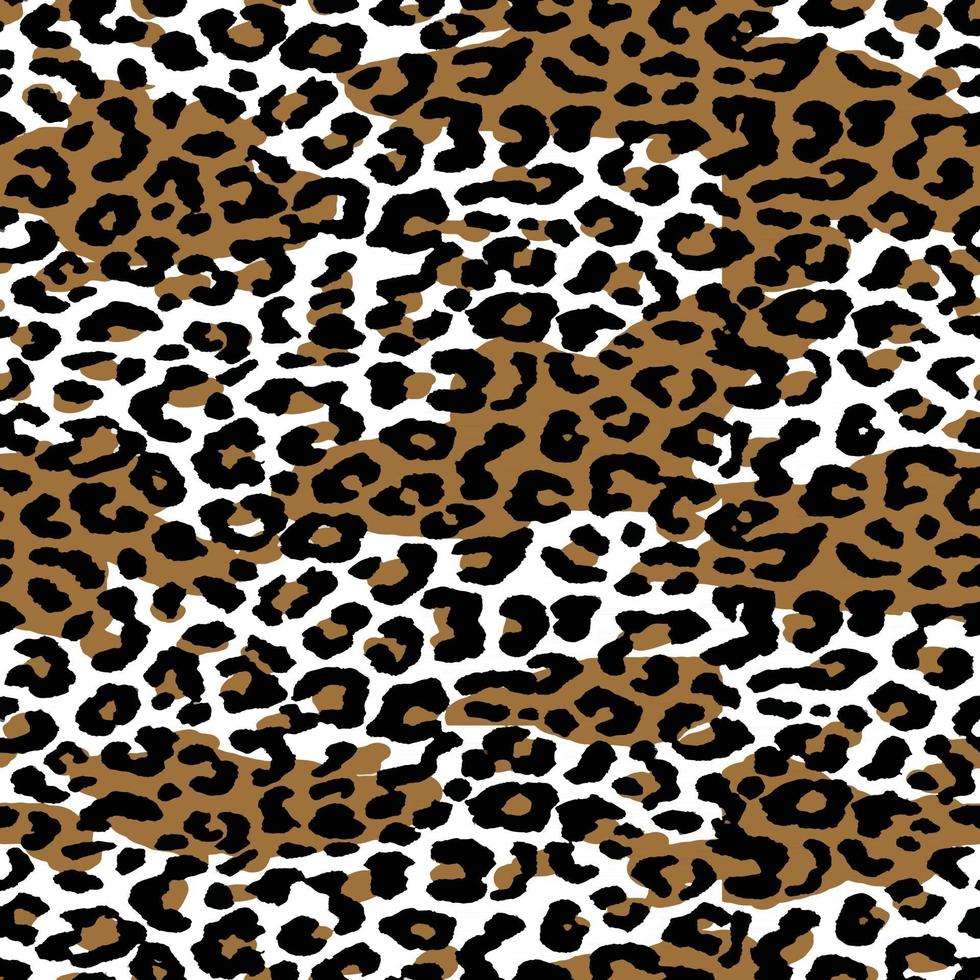 patrón transparente de textura de piel de leopardo vector