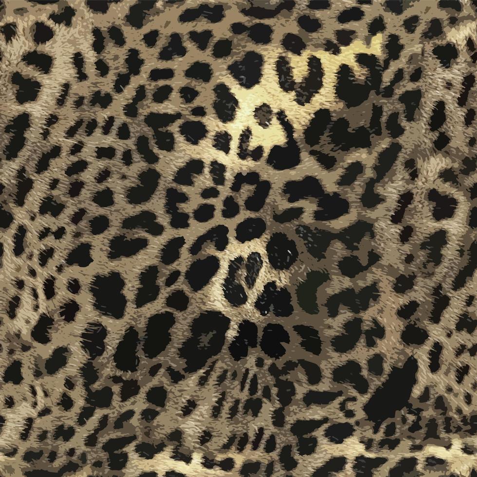 patrón transparente de vector de piel de leopardo