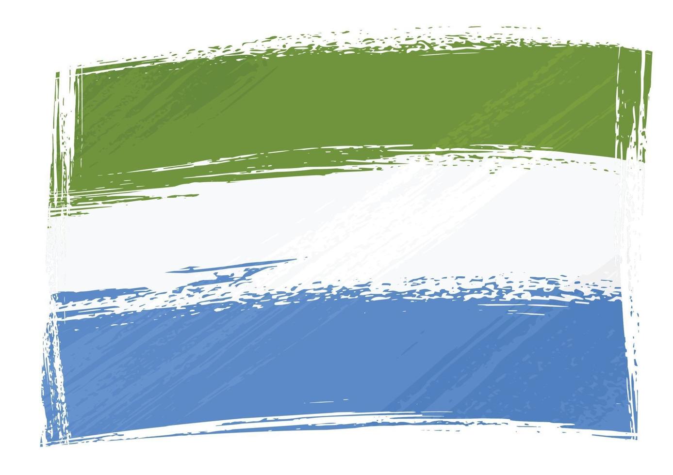 Grunge Sierra Leone flag vector