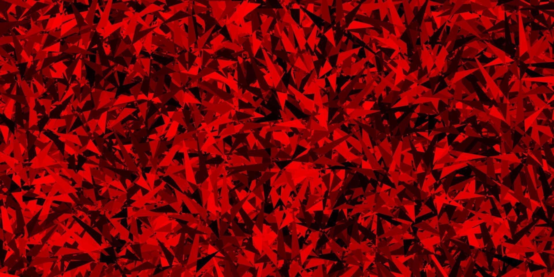 Fondo de vector rojo oscuro con estilo poligonal.