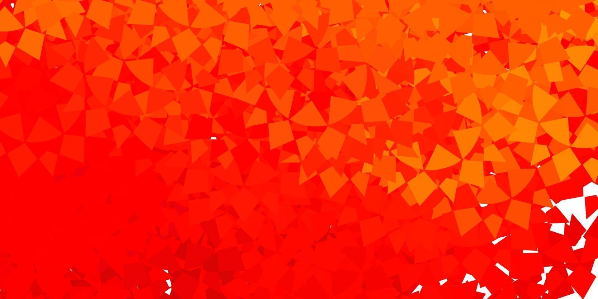 Dark red, yellow vector template with triangle shapes.