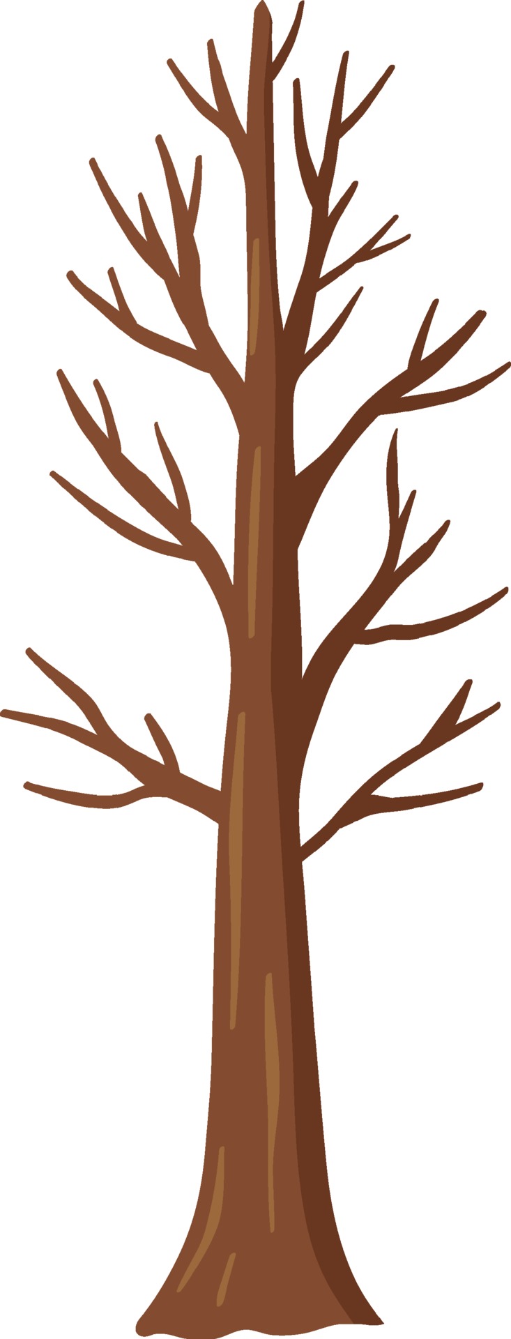 cartoon tree with branches no leaves