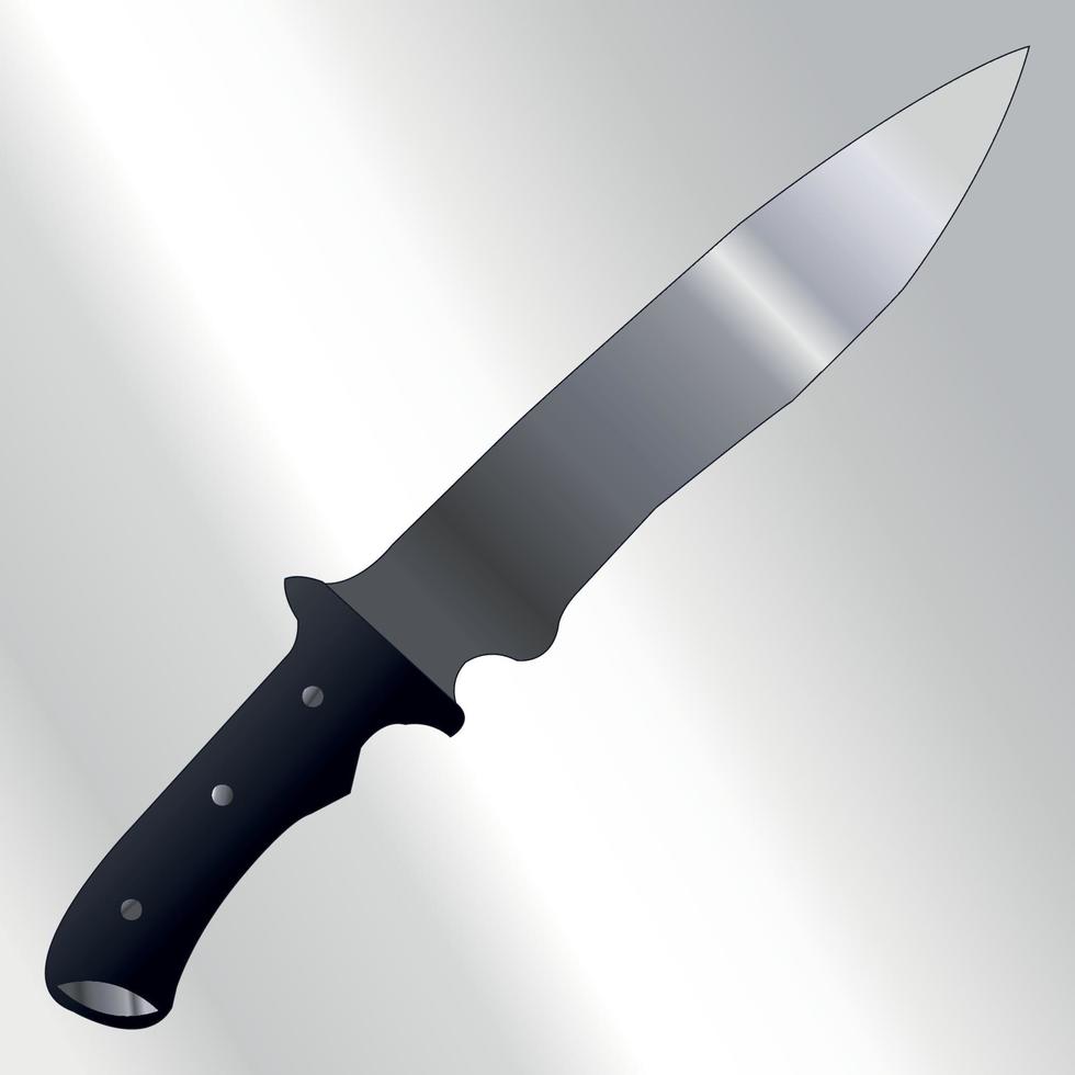 Military Army Action Survival Combat Knife Vector