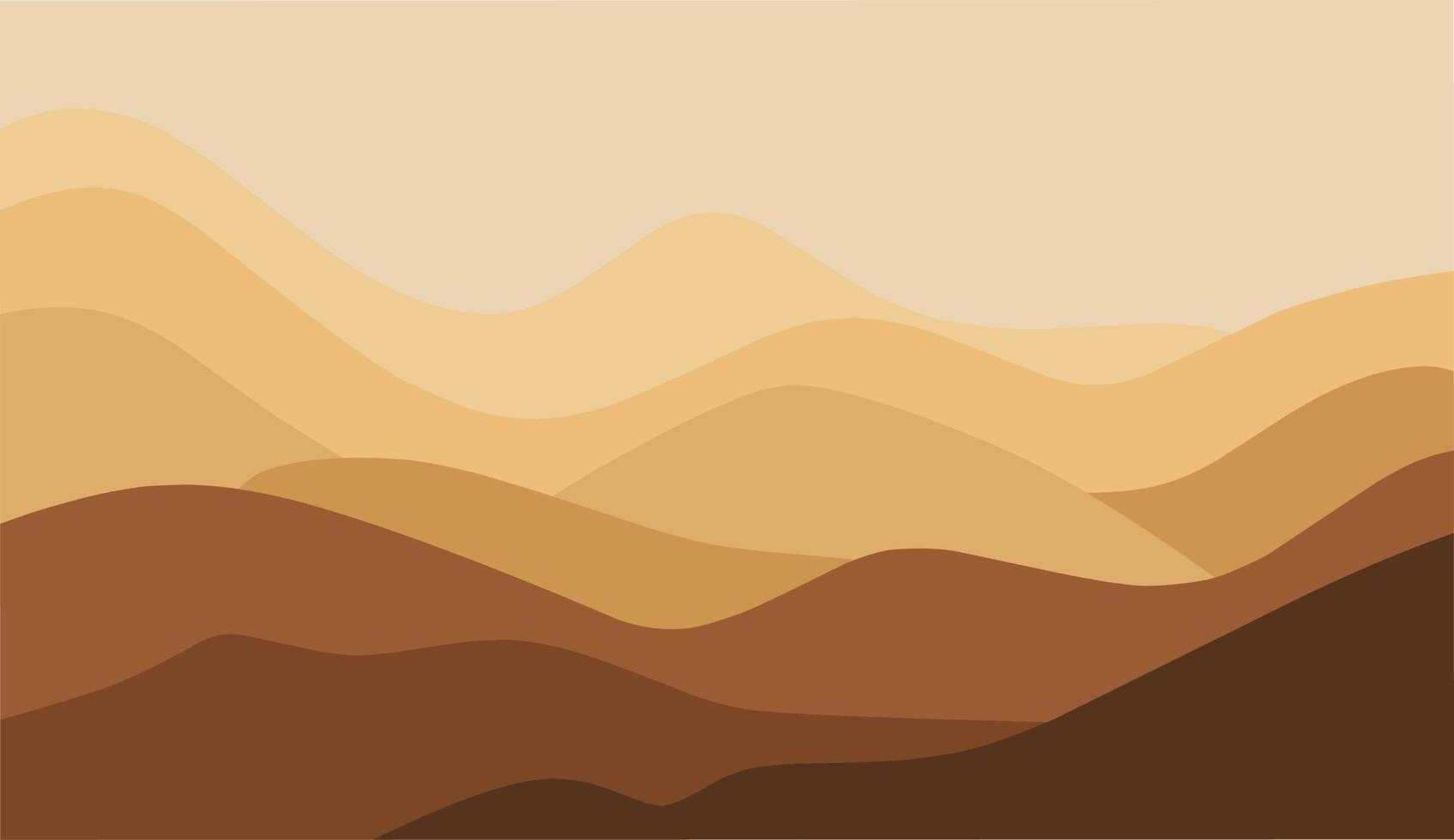 ilustración de fondo de montañas estéticas abstractas contemporáneas vector