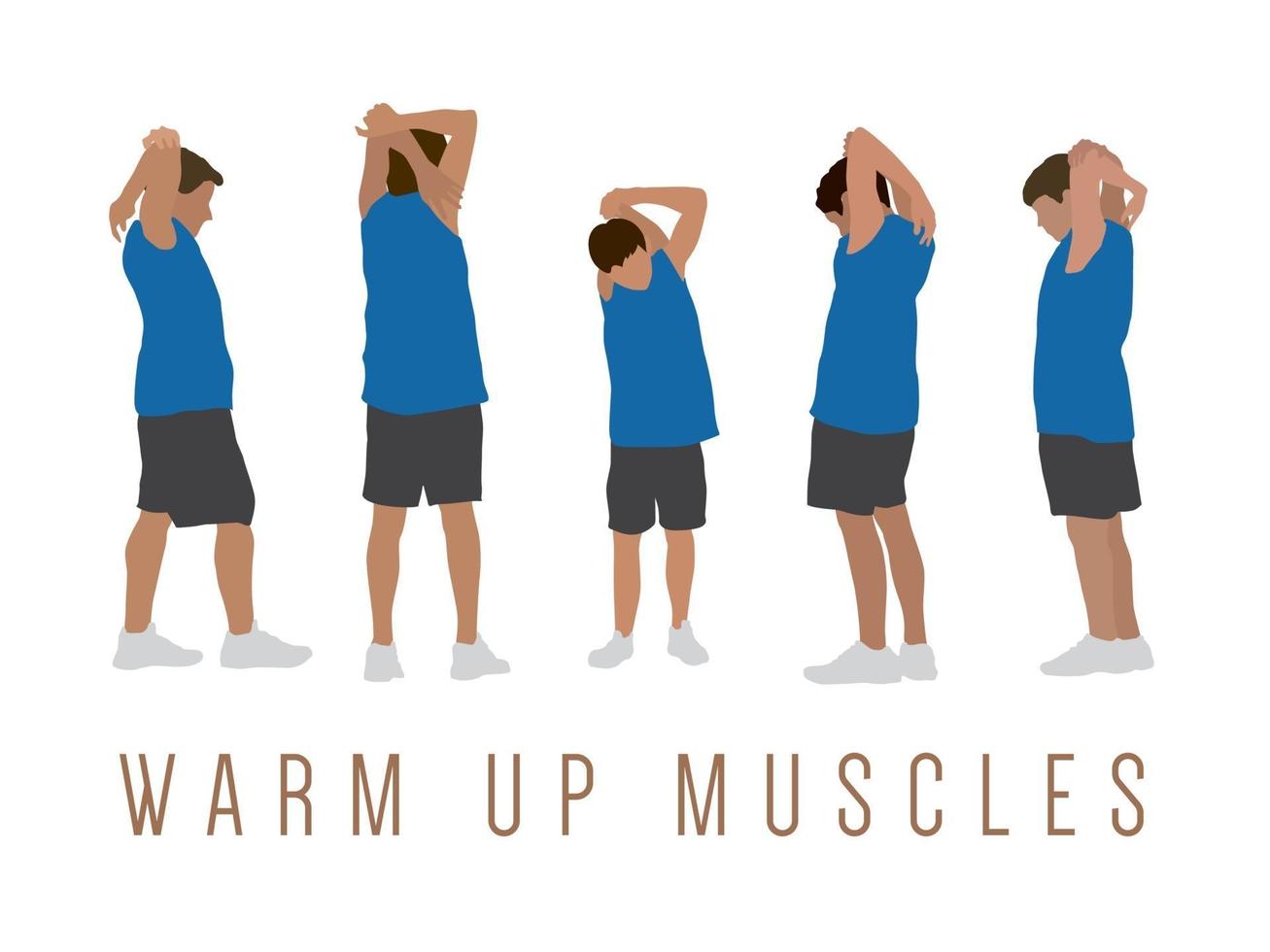 Warm up Muscles on illustration graphic vector