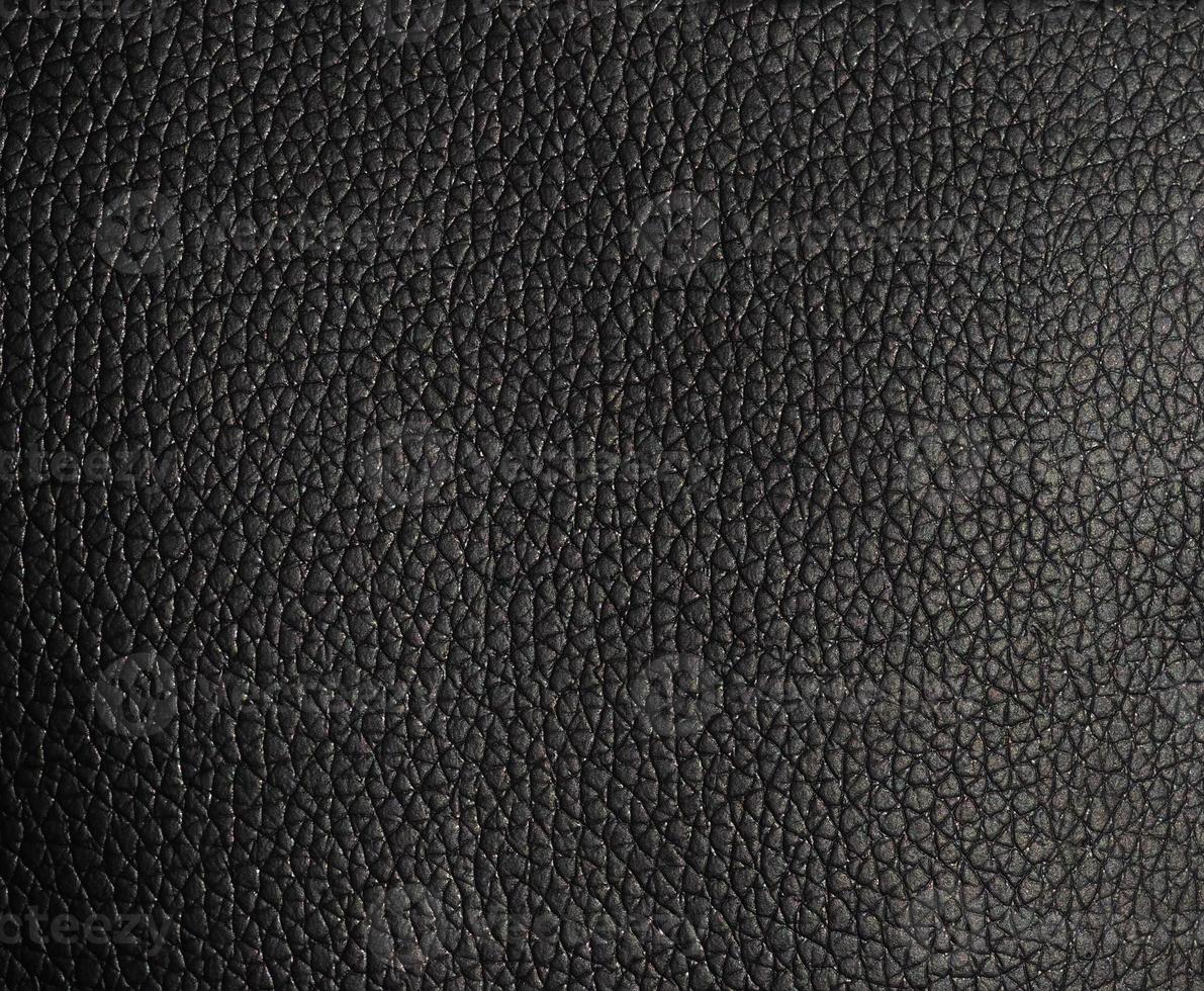 fondo de textura de cuero sintético negro foto