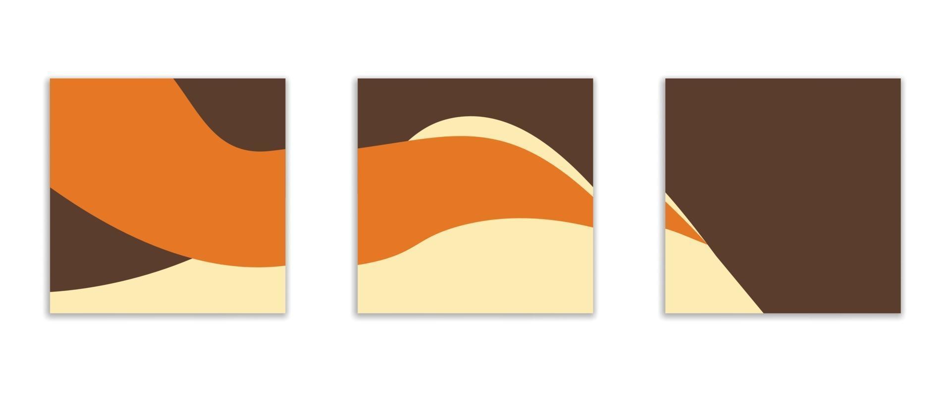 abstract background template set vector