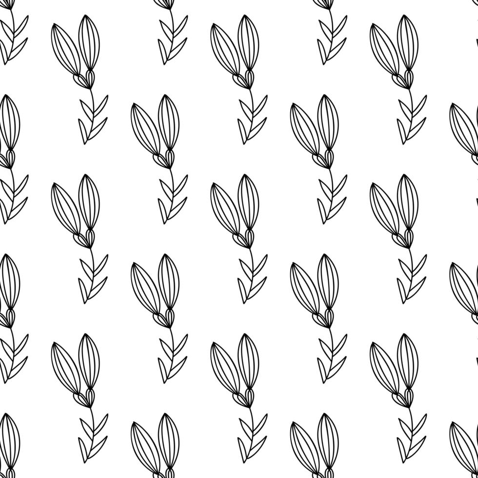 Floral seamless pattern. Isolated on white background vector