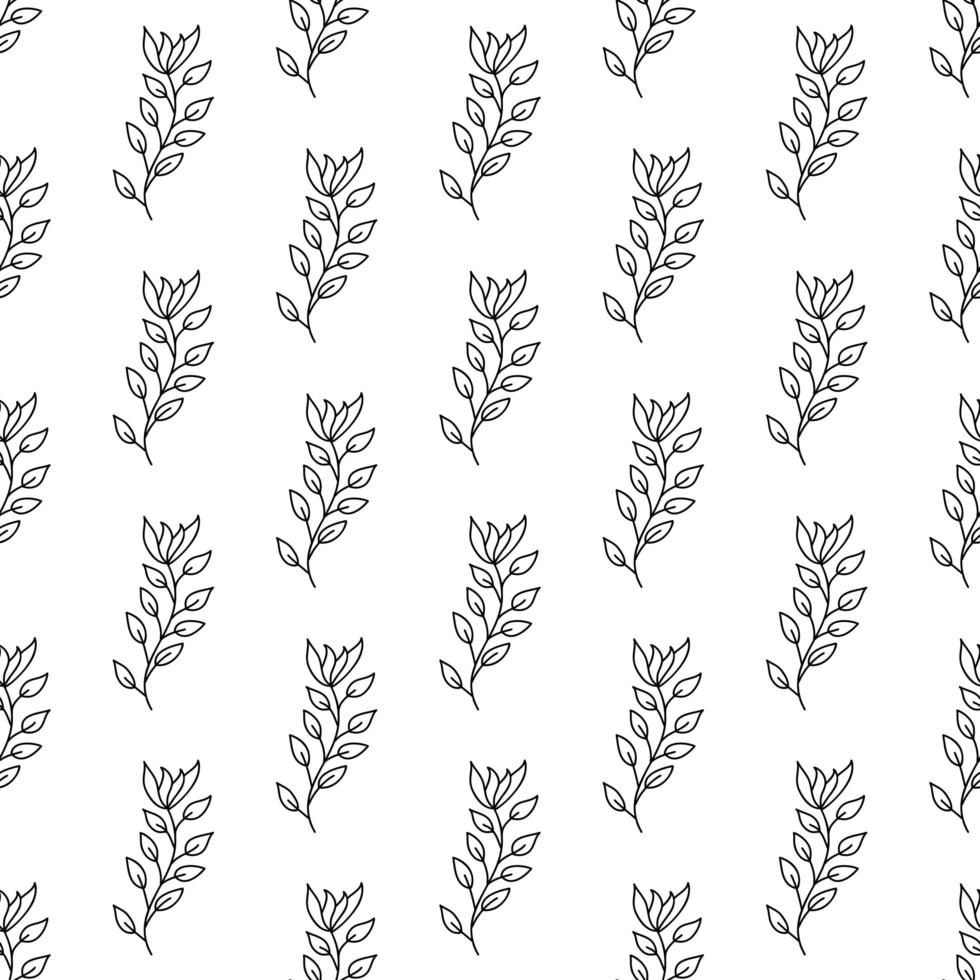 Floral seamless pattern. Isolated on white background vector