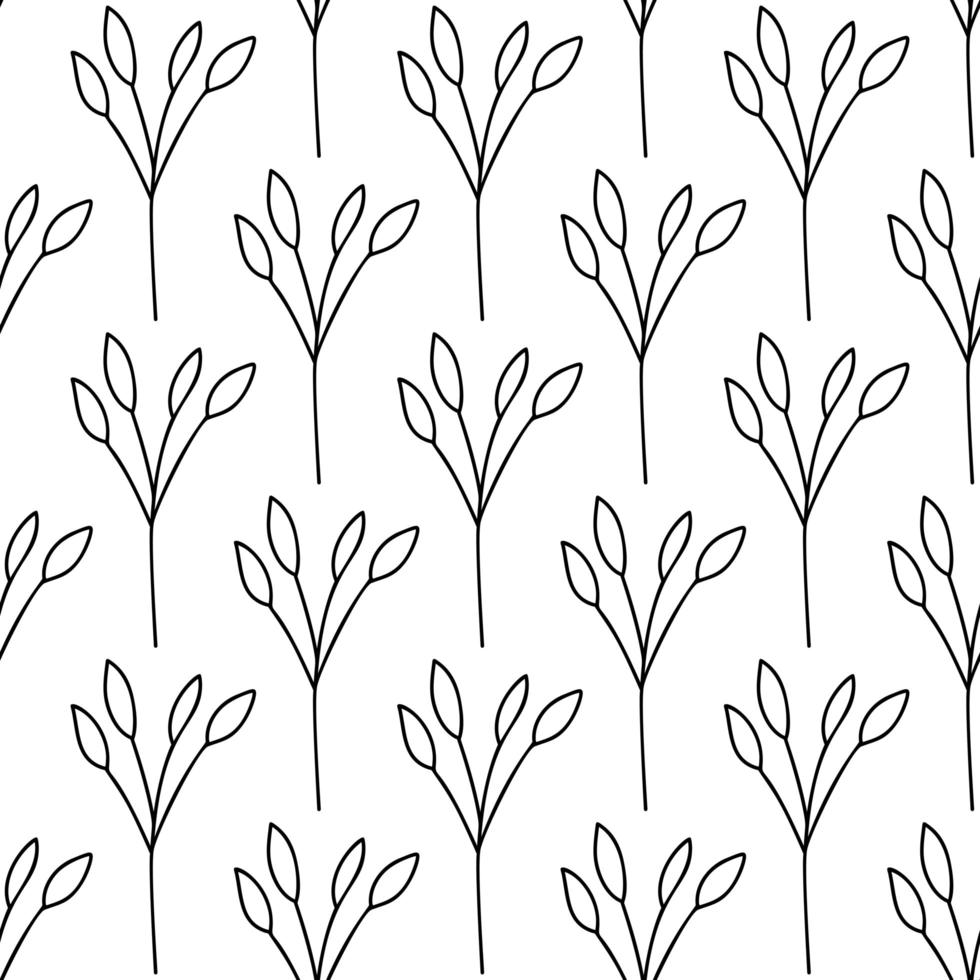 patrón floral sin fisuras. aislado sobre fondo blanco vector