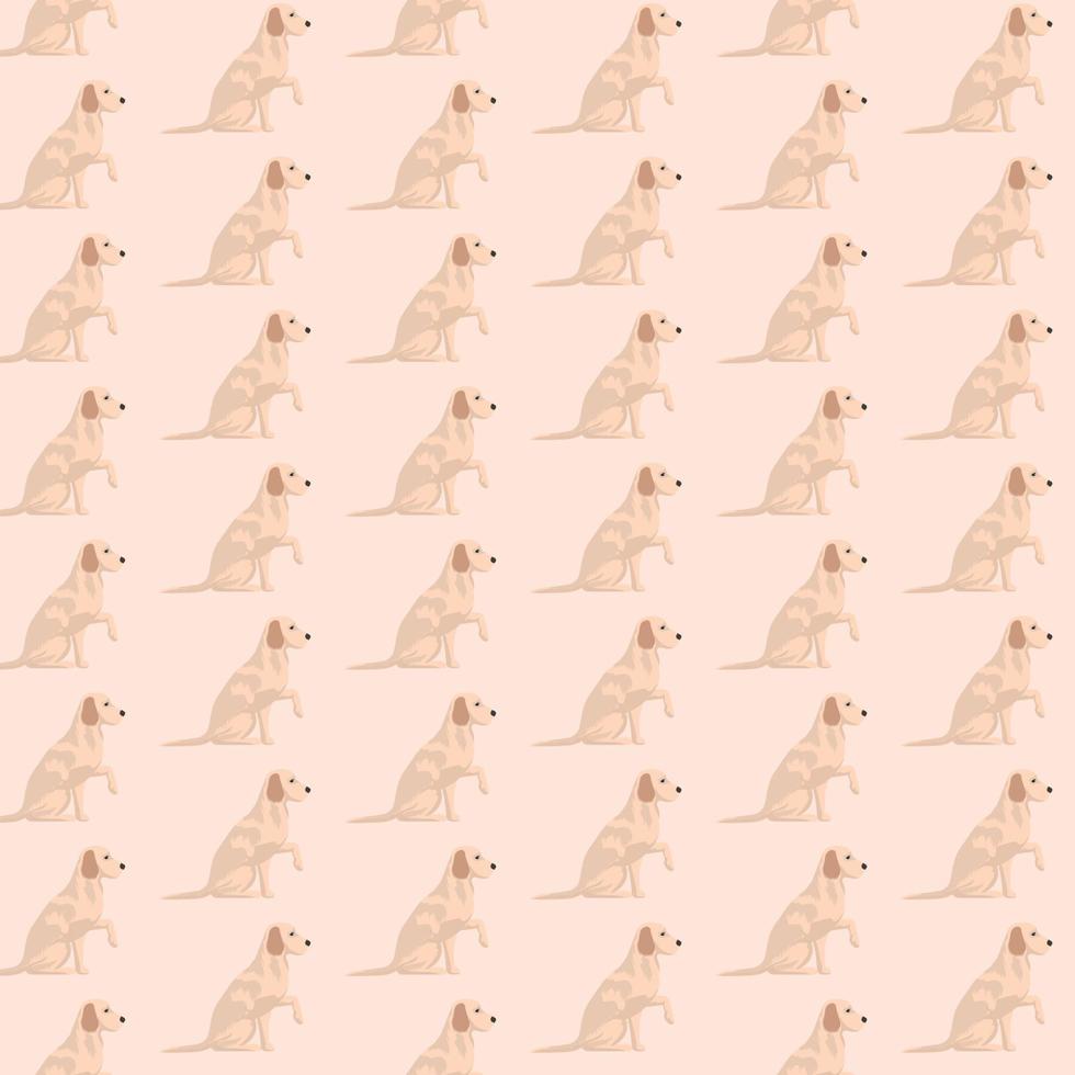 Vector dog pattern free