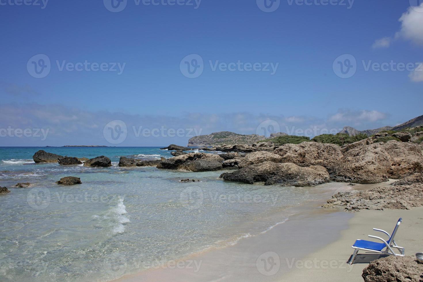 Falassarna beach blue lagoon crete island summer 2020 covid19 holidays photo