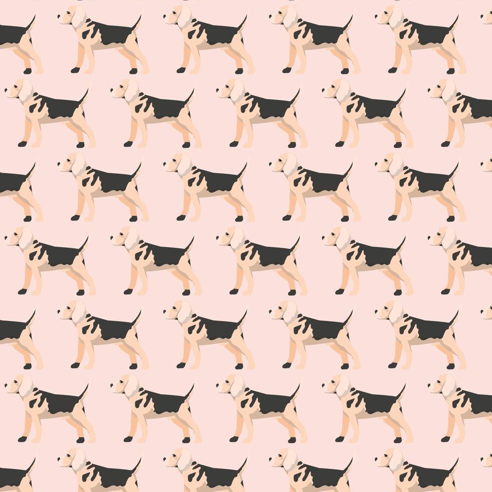 Vector dog pattern free