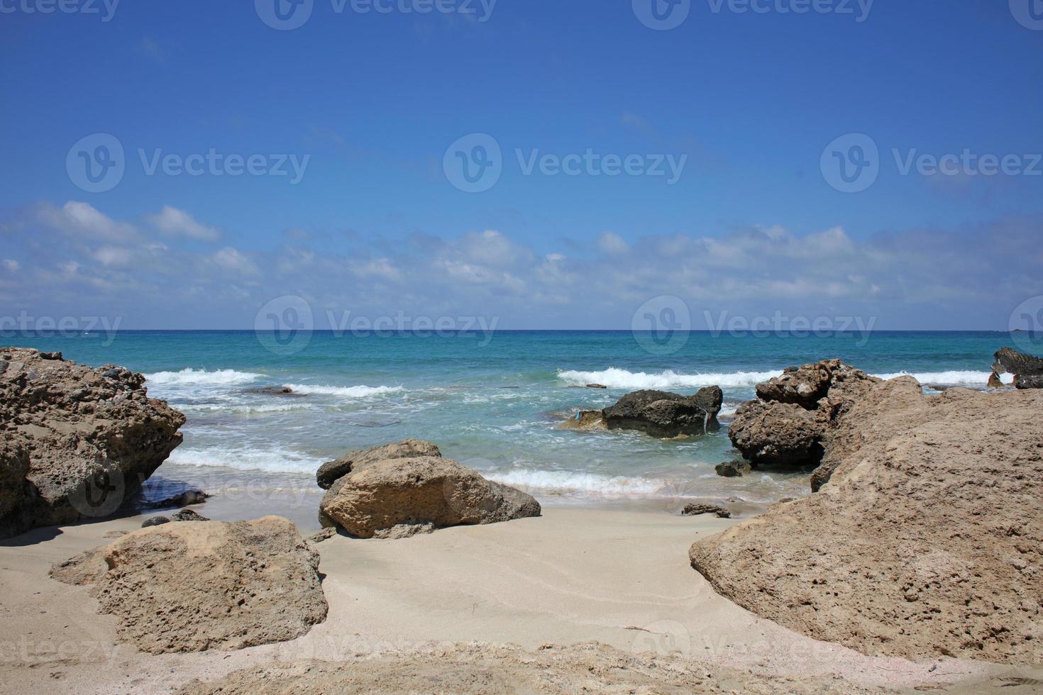 playa falassarna laguna azul isla de creta verano 2020 covid19 vacaciones foto