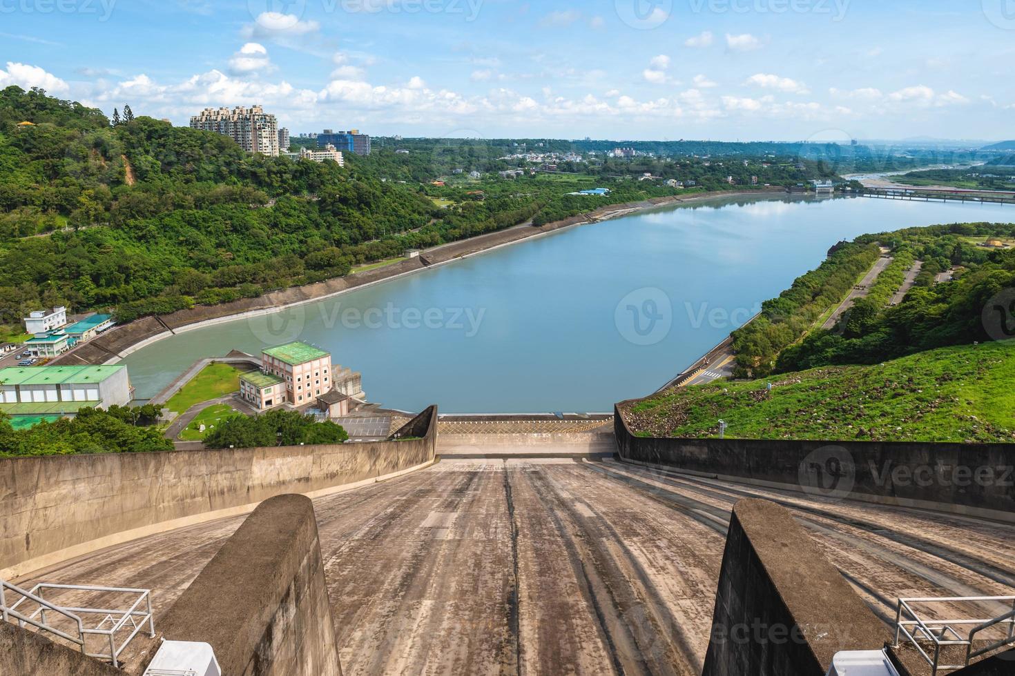 Shimen Dam and Shihmen Reservoir at Taoyuan city in Taiwan photo