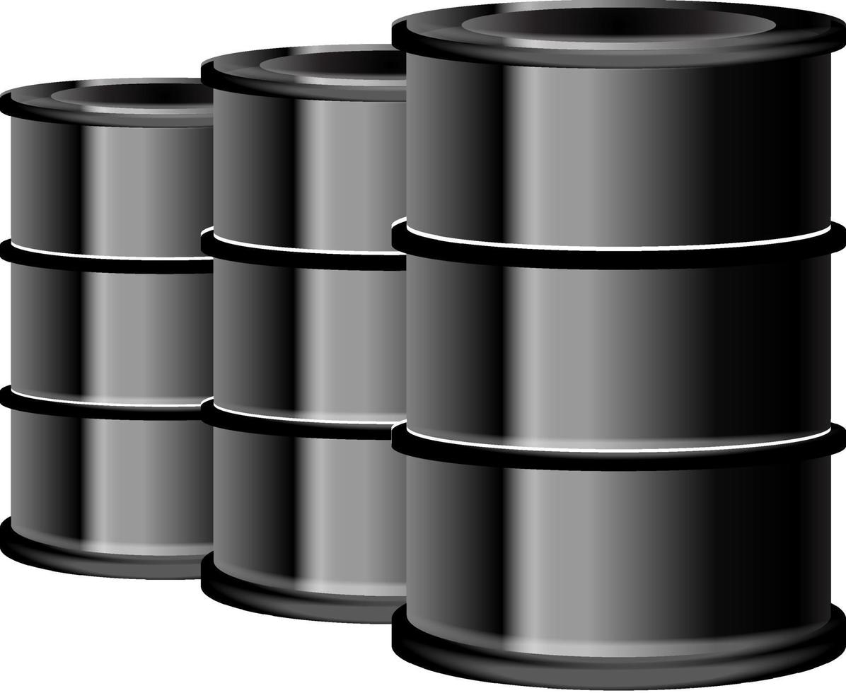 Vector image of drum barrel illustration