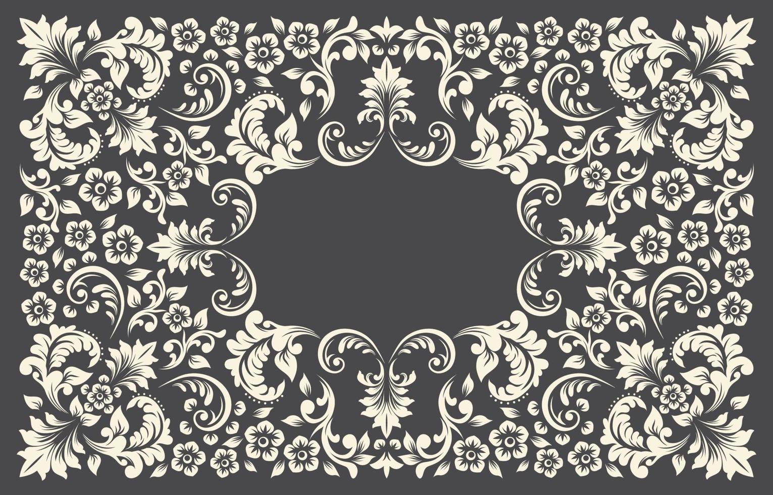 fondo de flores vintage vector