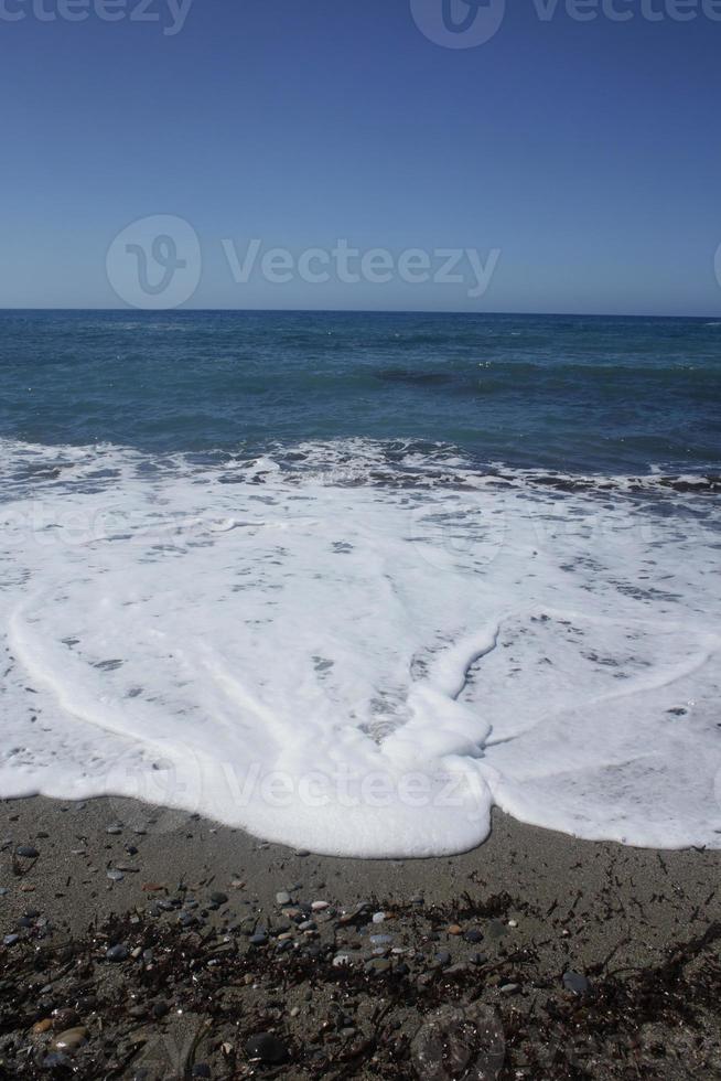 Rodakino beach crete island peristeres area summer background covid-19 photo