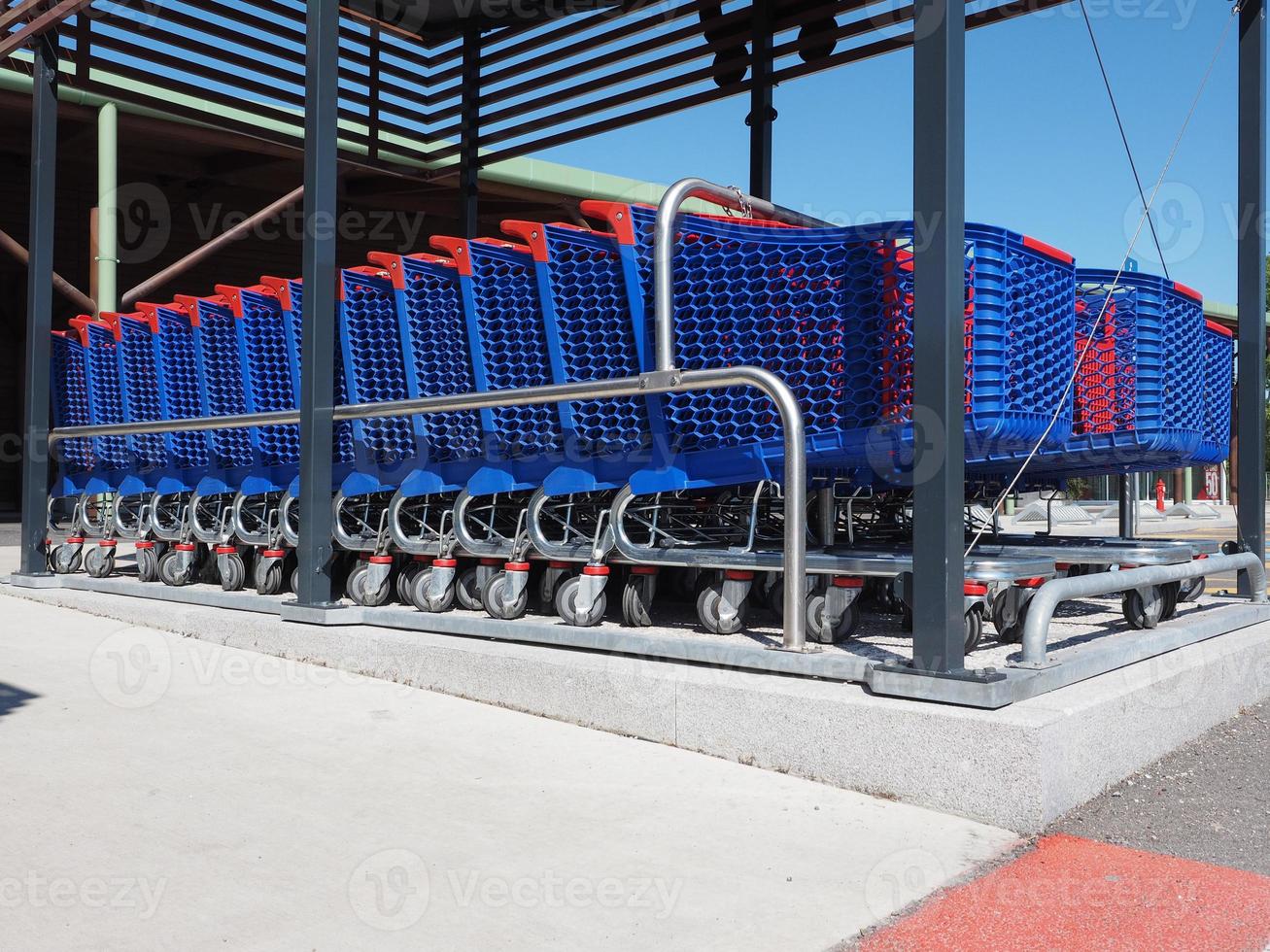 Shopping cart trolleys photo