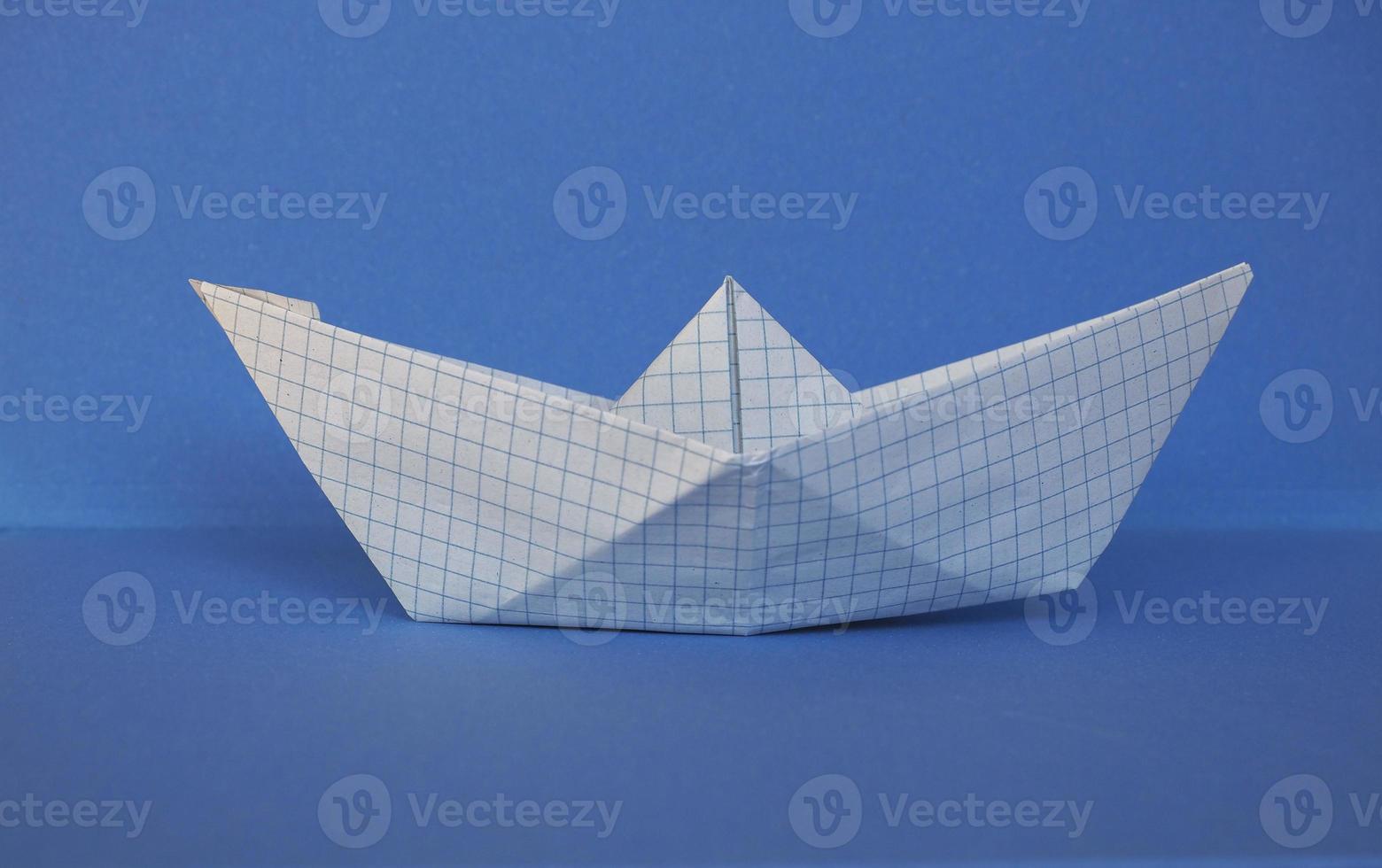 Toy paper boat photo