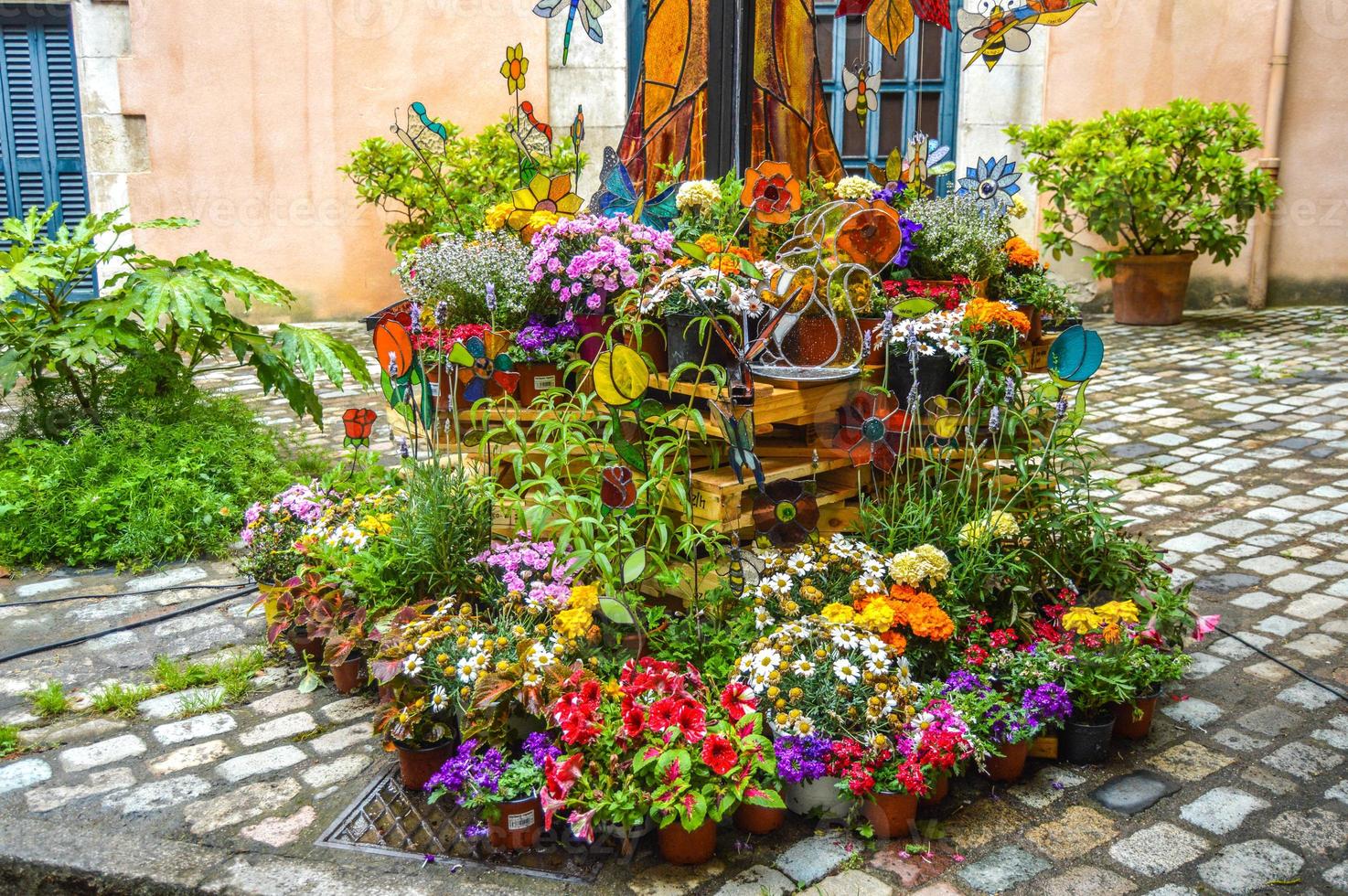 Flower Festival in Girona Temps de Flors, Spain. 2018 photo