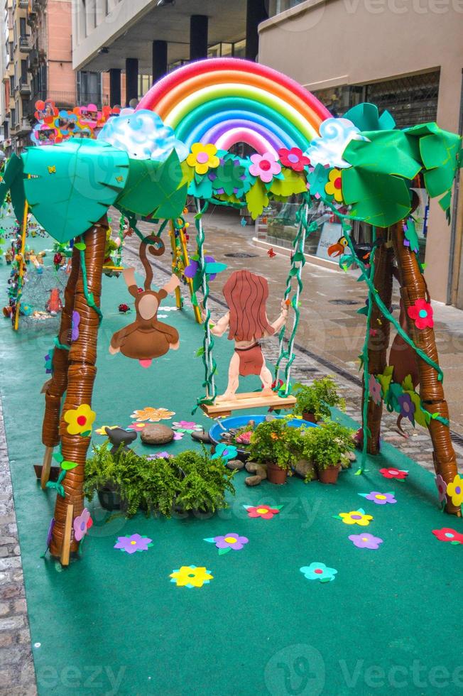 Flower Festival in Girona Temps de Flors, Spain. 2018 photo