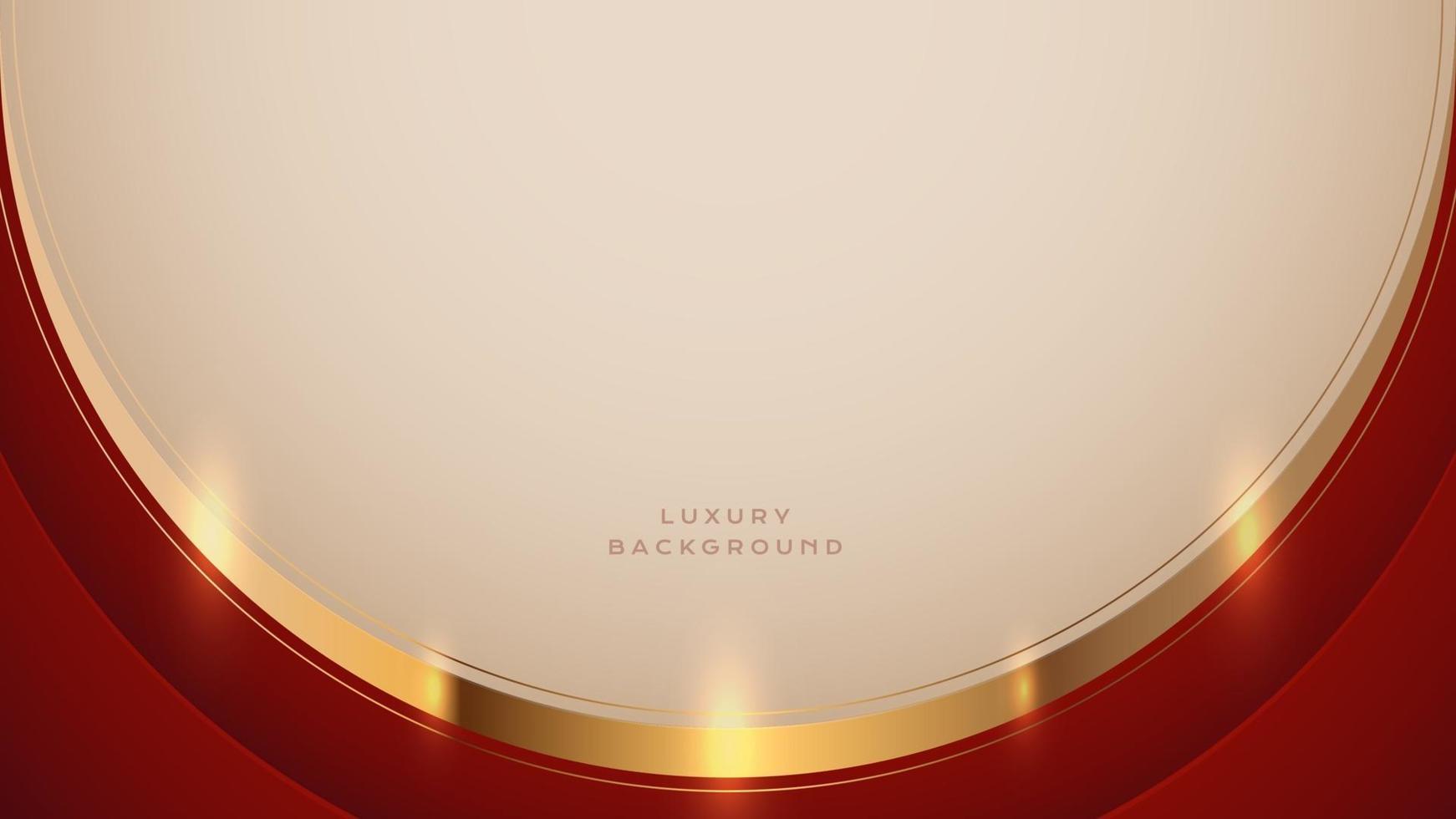 Red and golden luxury abstract background vector