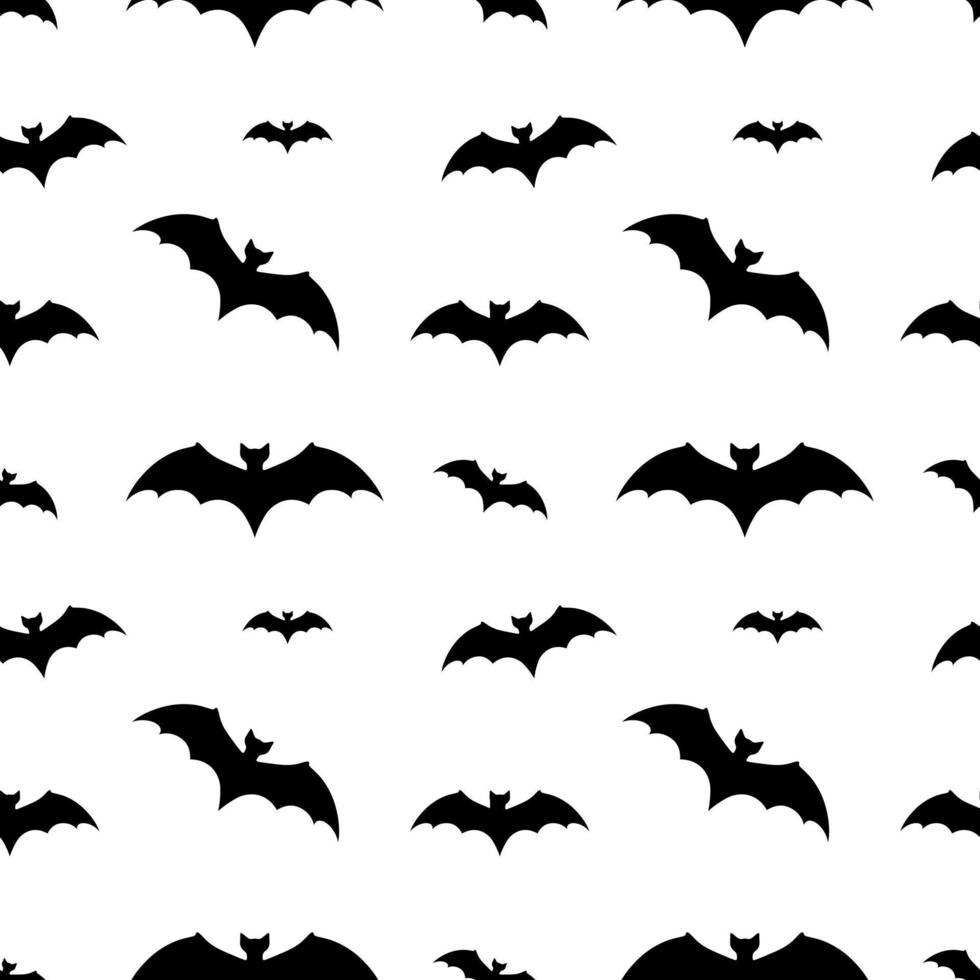 seamless pattern with bats. halloween texture vector