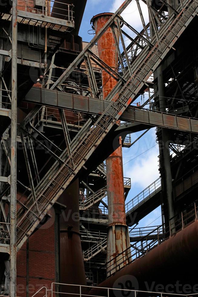 Abandoned industrial old factory area landschaftpark Duisburg nord photo