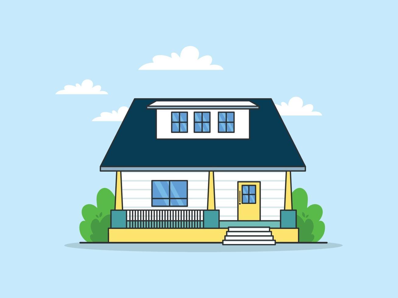 Real estate house vector