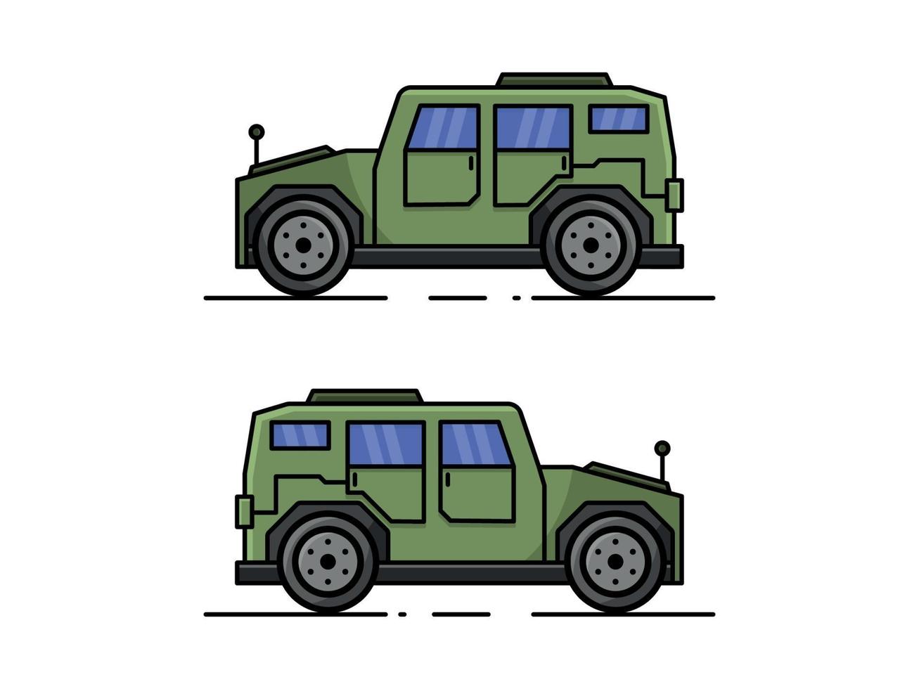 Military Vehicle Vector