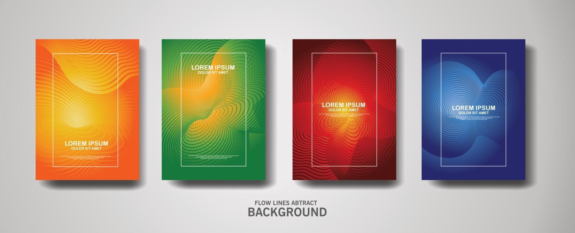 Abstract flow lines pattern background template 3342215 Vector Art at ...