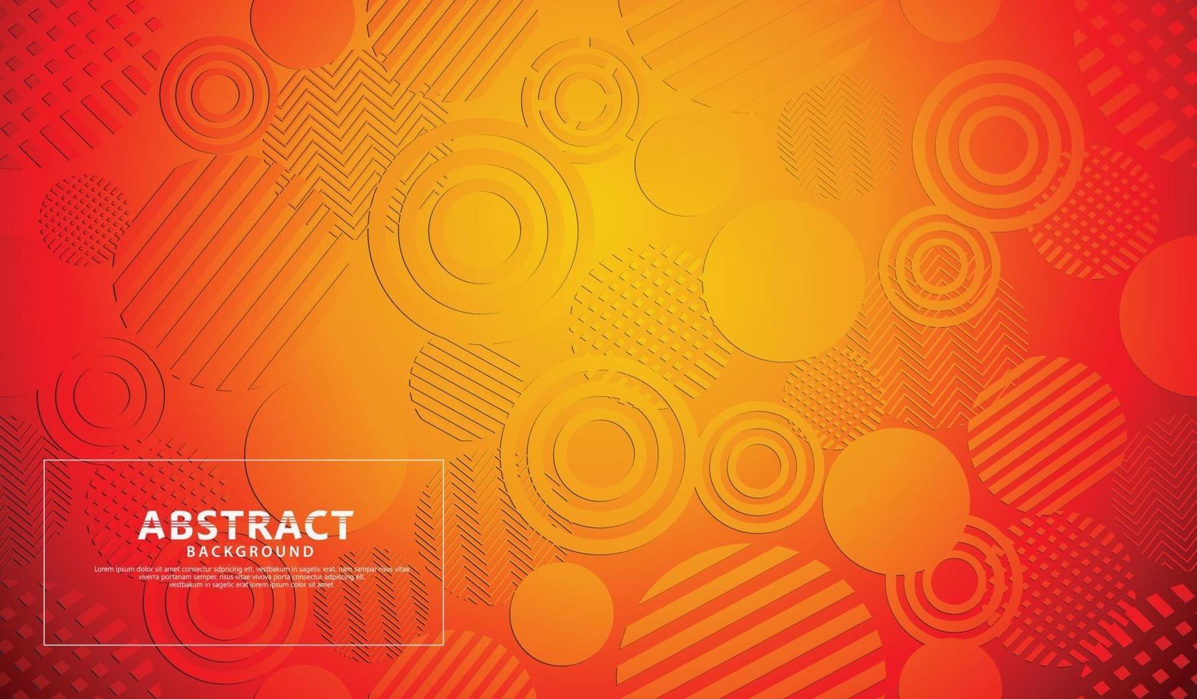 orange modern geometric abstract background vector