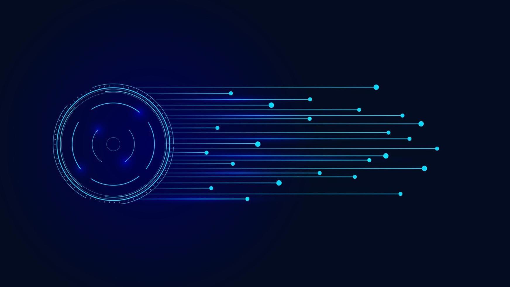 blue technology background with circuit diagram vector