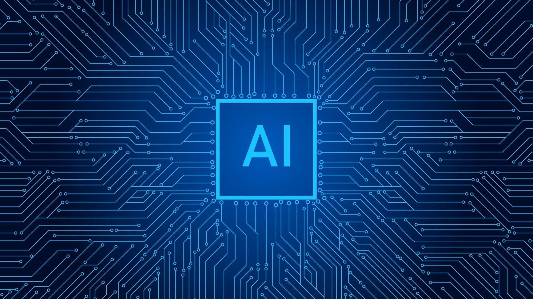 Fondo de tecnología azul con diagrama de circuito. vector