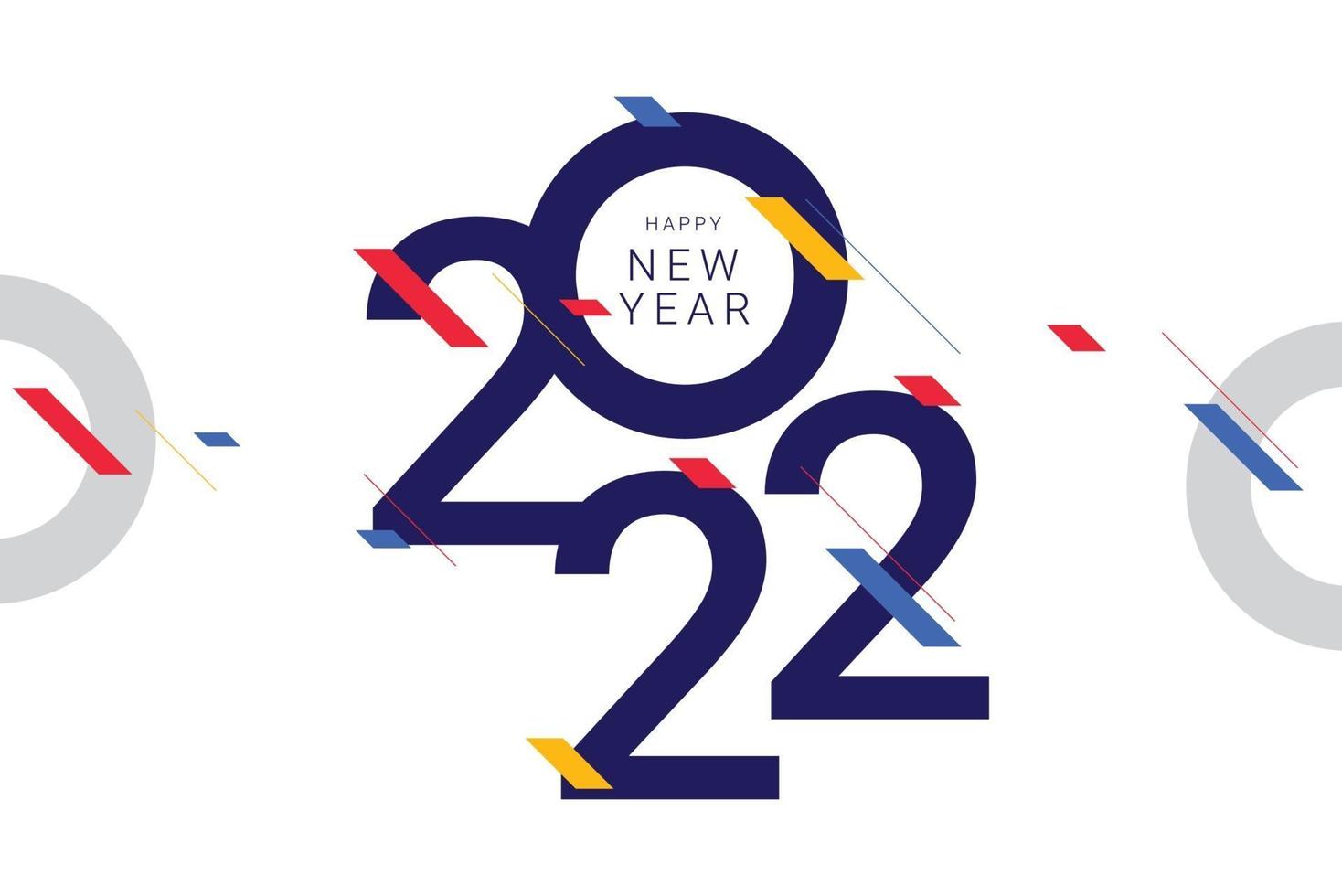 happy new year 2022 banner template. vector