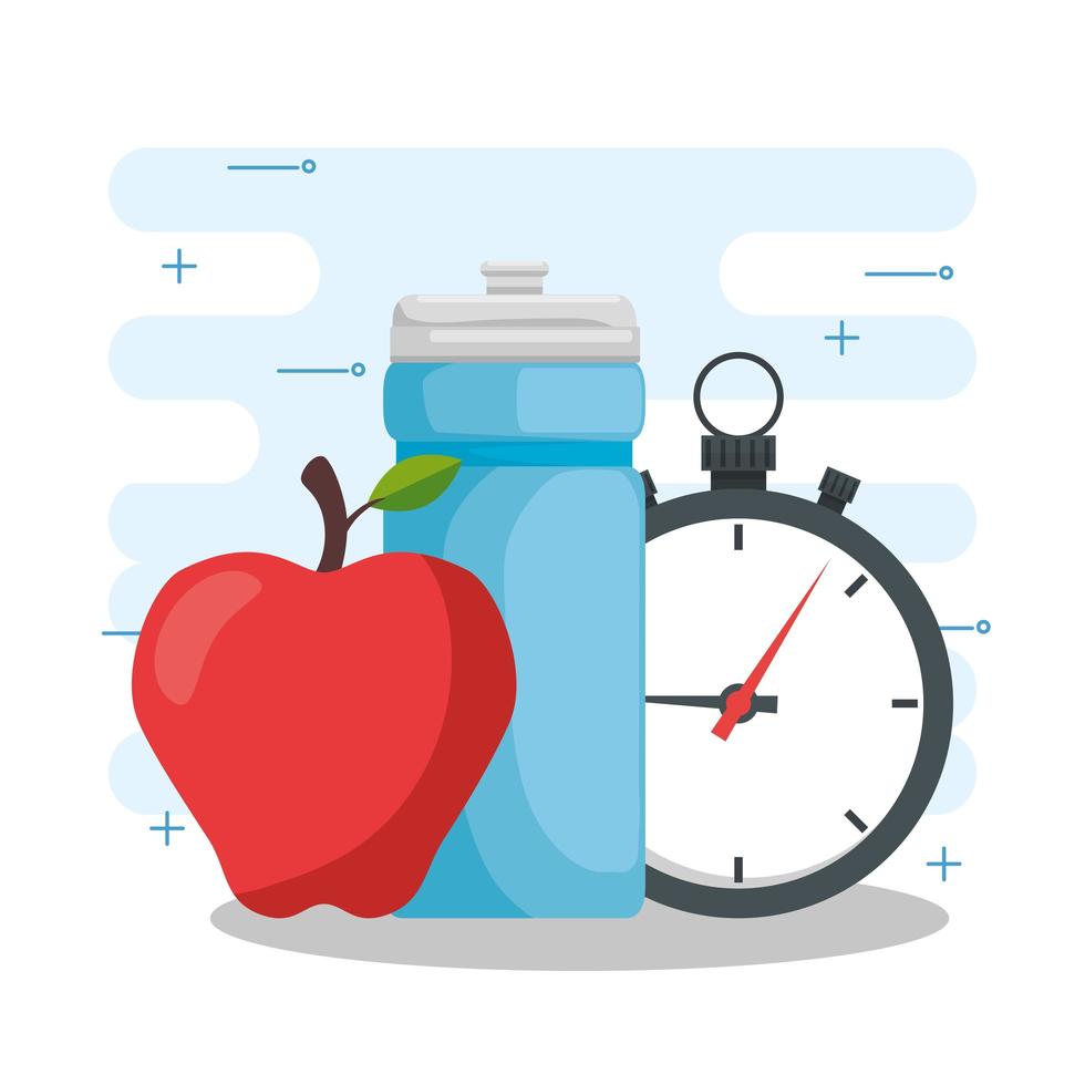 Healthy lifestyle concept vector design