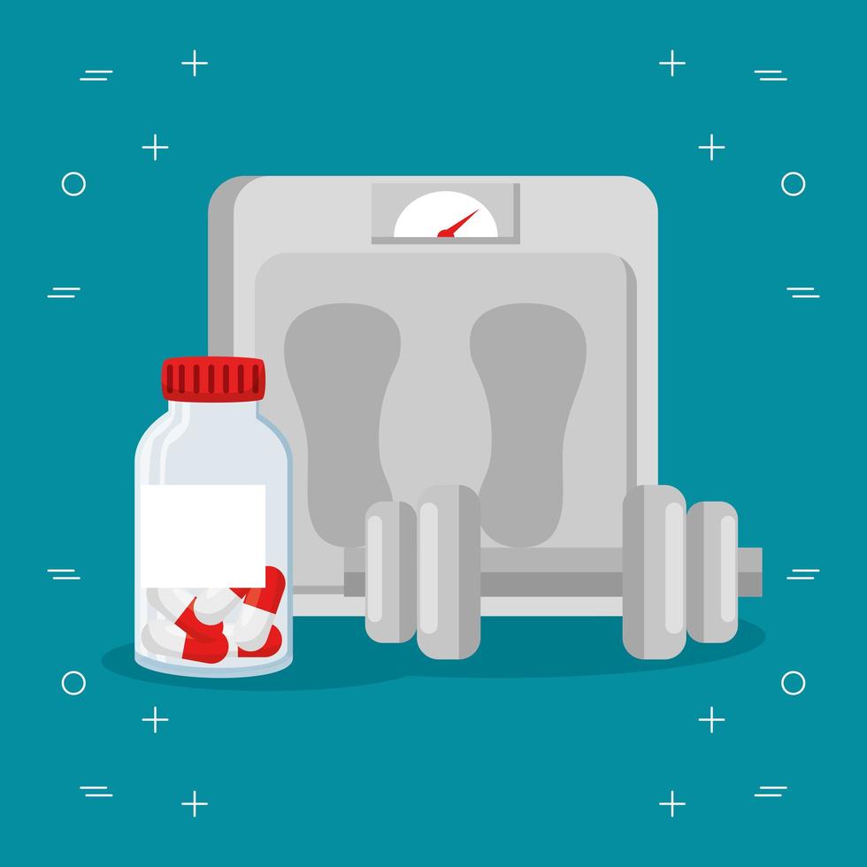 Healthy lifestyle concept vector design
