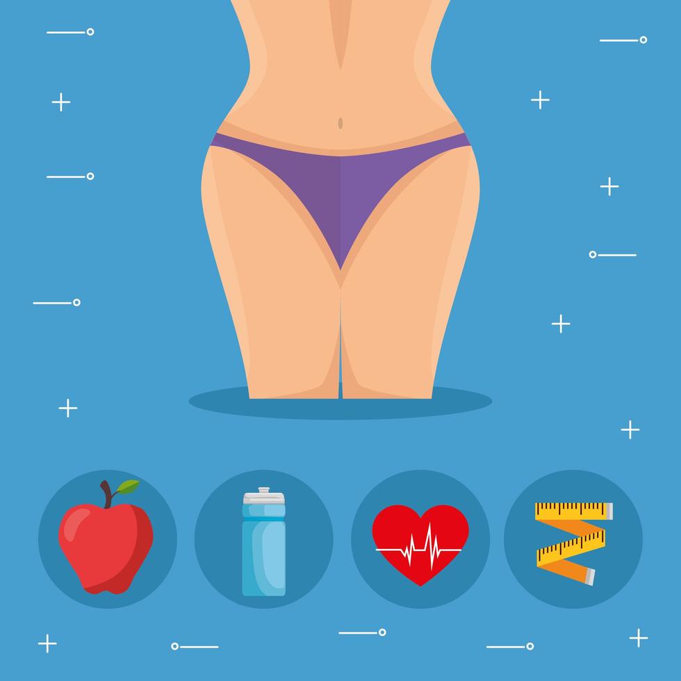 Healthy lifestyle concept vector design