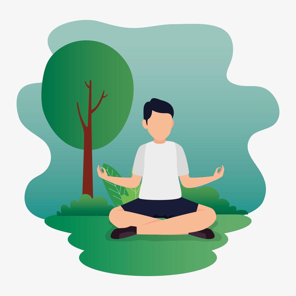 Man and healthy lifestyle concept vector design