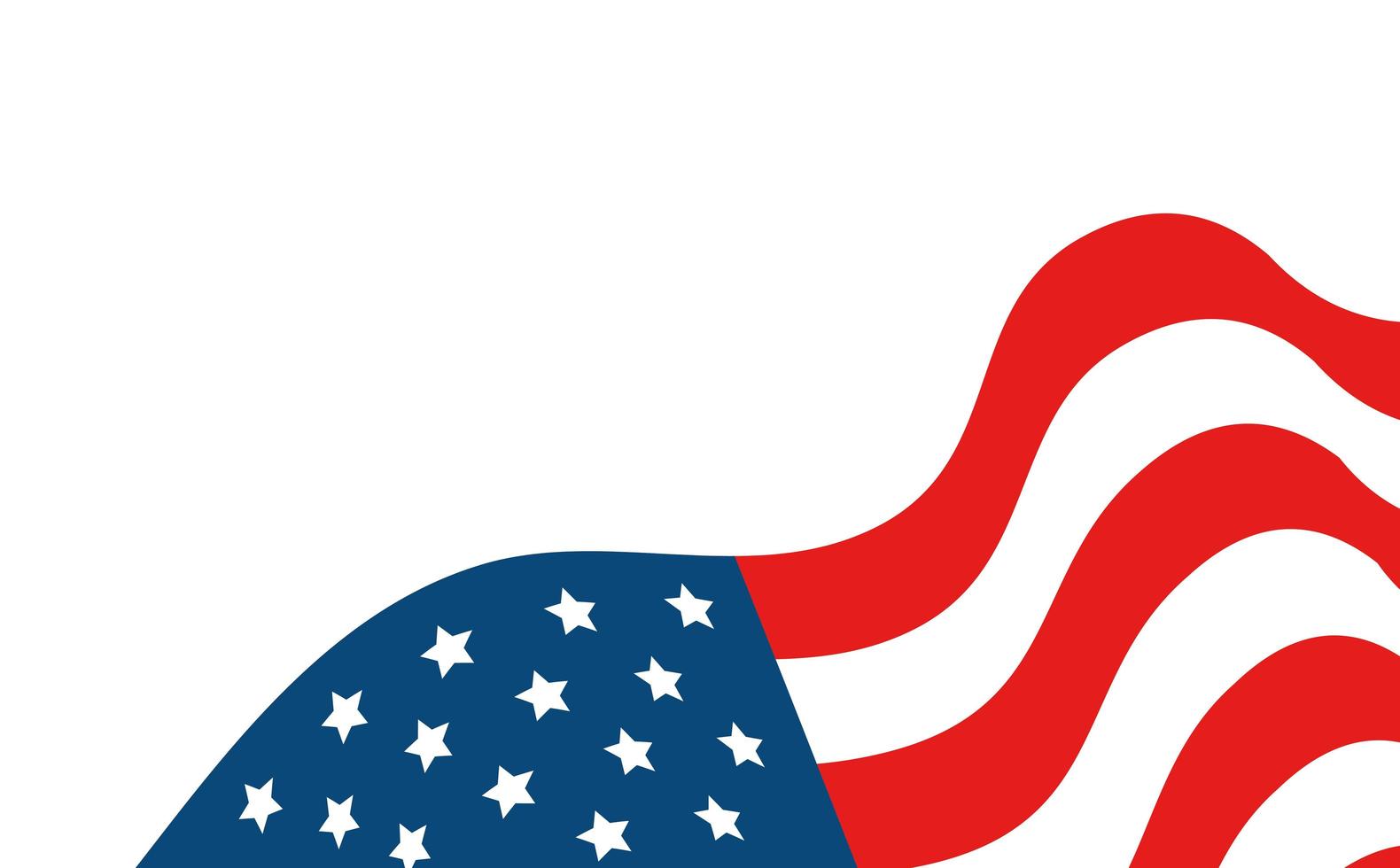 united states flag isolated icon vector